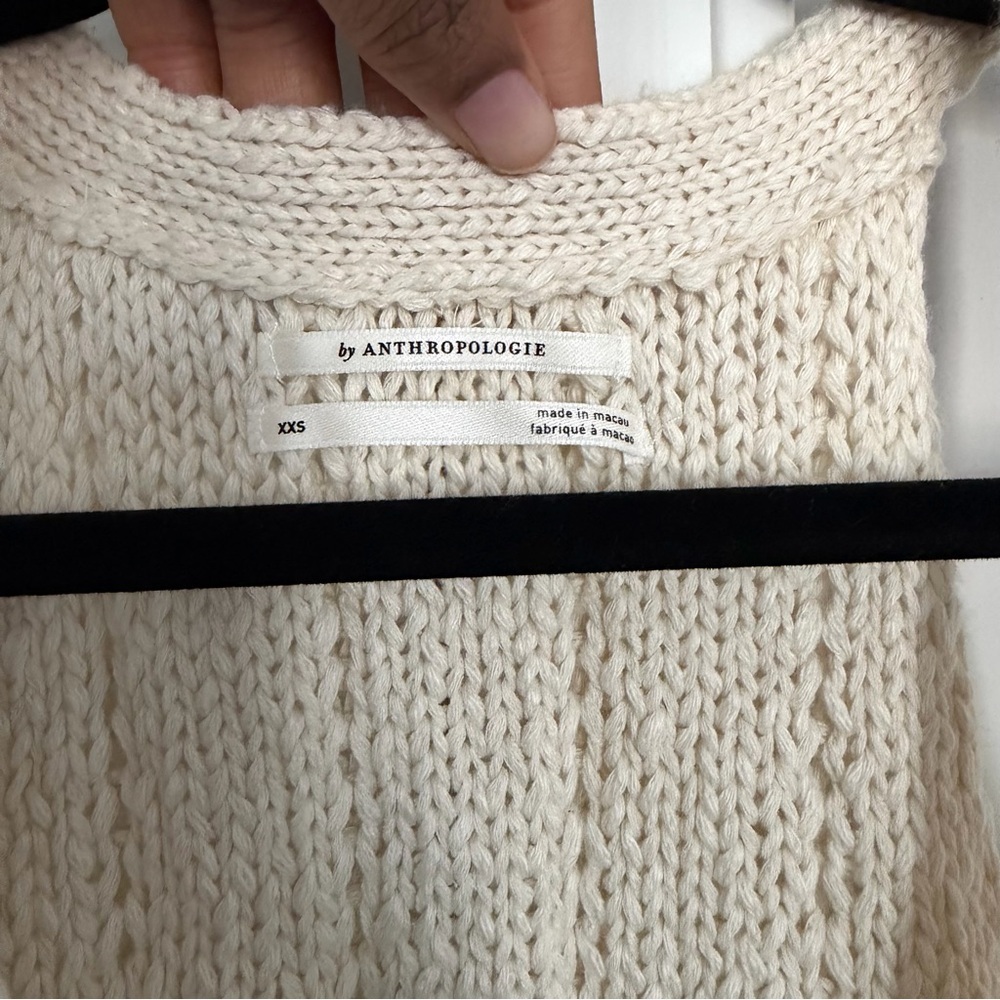 NWT By Anthropologie Twofer Cable-Knit Sweater Tank - Picture 5 of 8